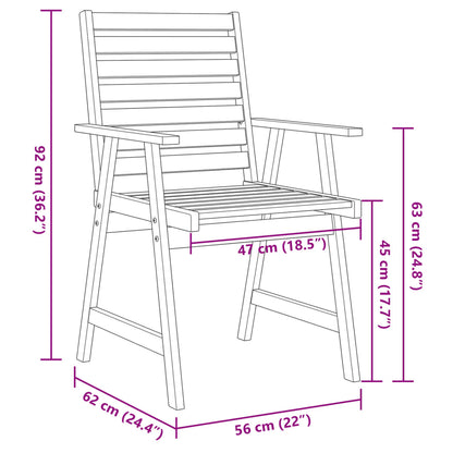 3-Delige Tuinset Massief Acaciahout 2