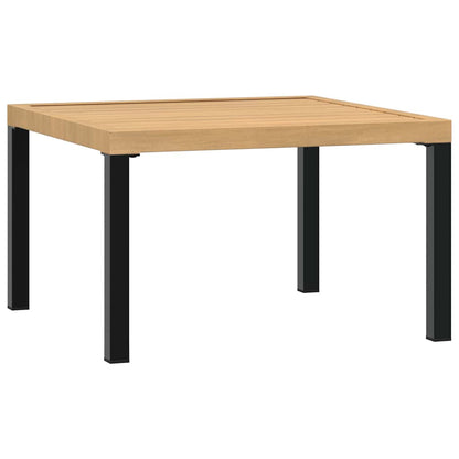 7-delige Loungeset met kussens aluminium zwart