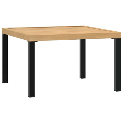 2-delige Loungeset met kussens aluminium zwart