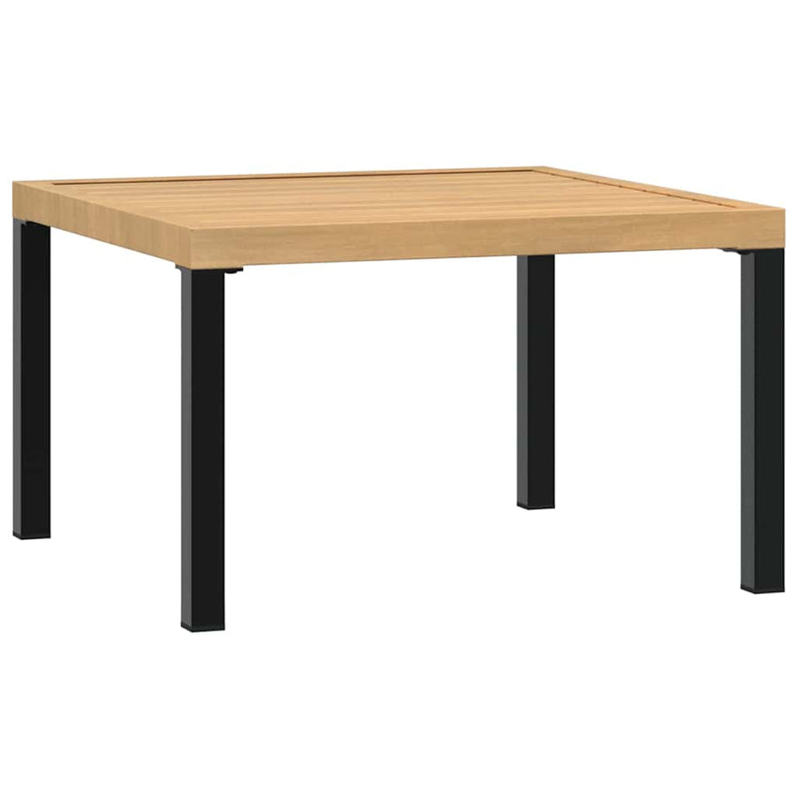 2-delige Loungeset met kussens aluminium zwart