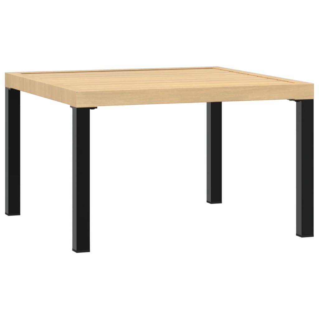 4-delige Loungeset met kussens aluminium zwart