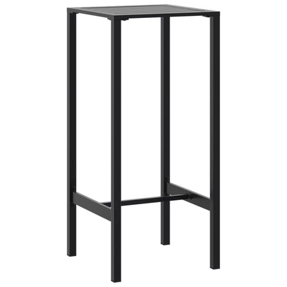 3-Delige Tuinbarset Gepoedercoat Staal Zwart 2 50 x 50 x 110 cm