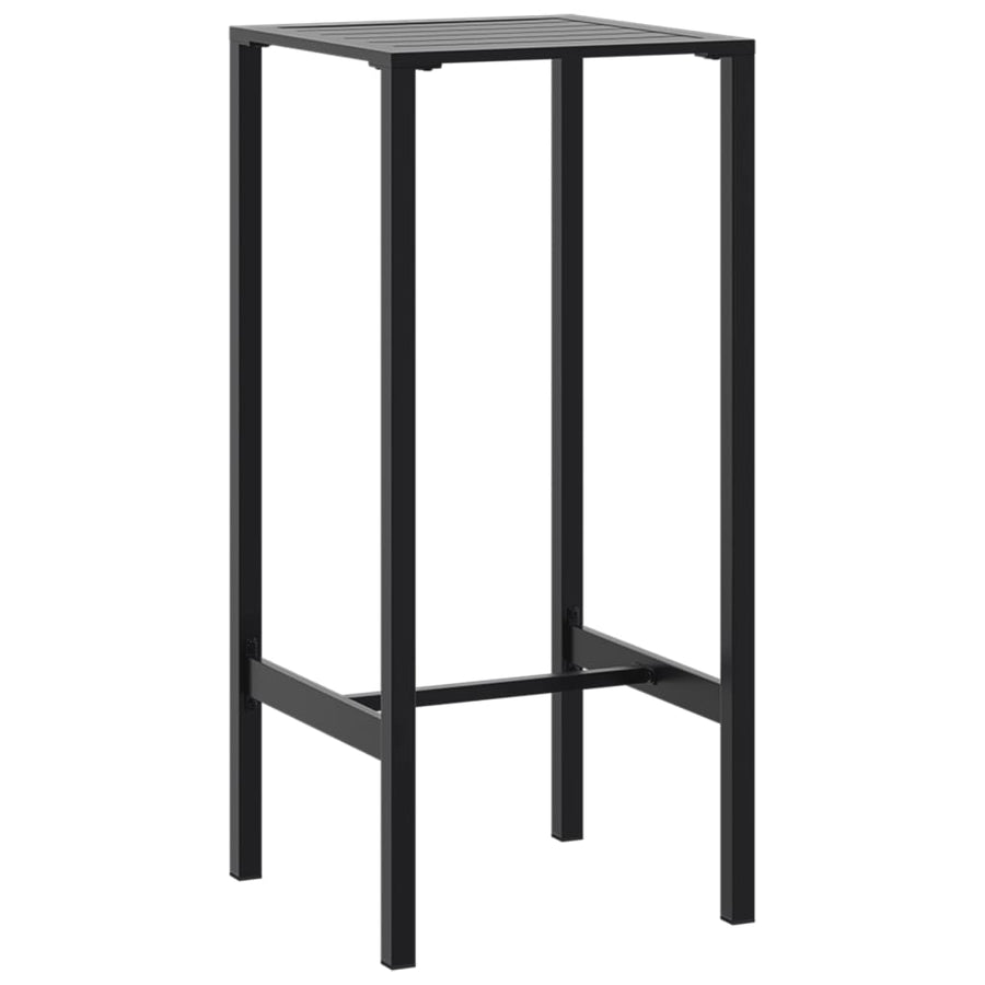 3-Delige Tuinbarset Gepoedercoat Staal Zwart 2 50 x 50 x 110 cm