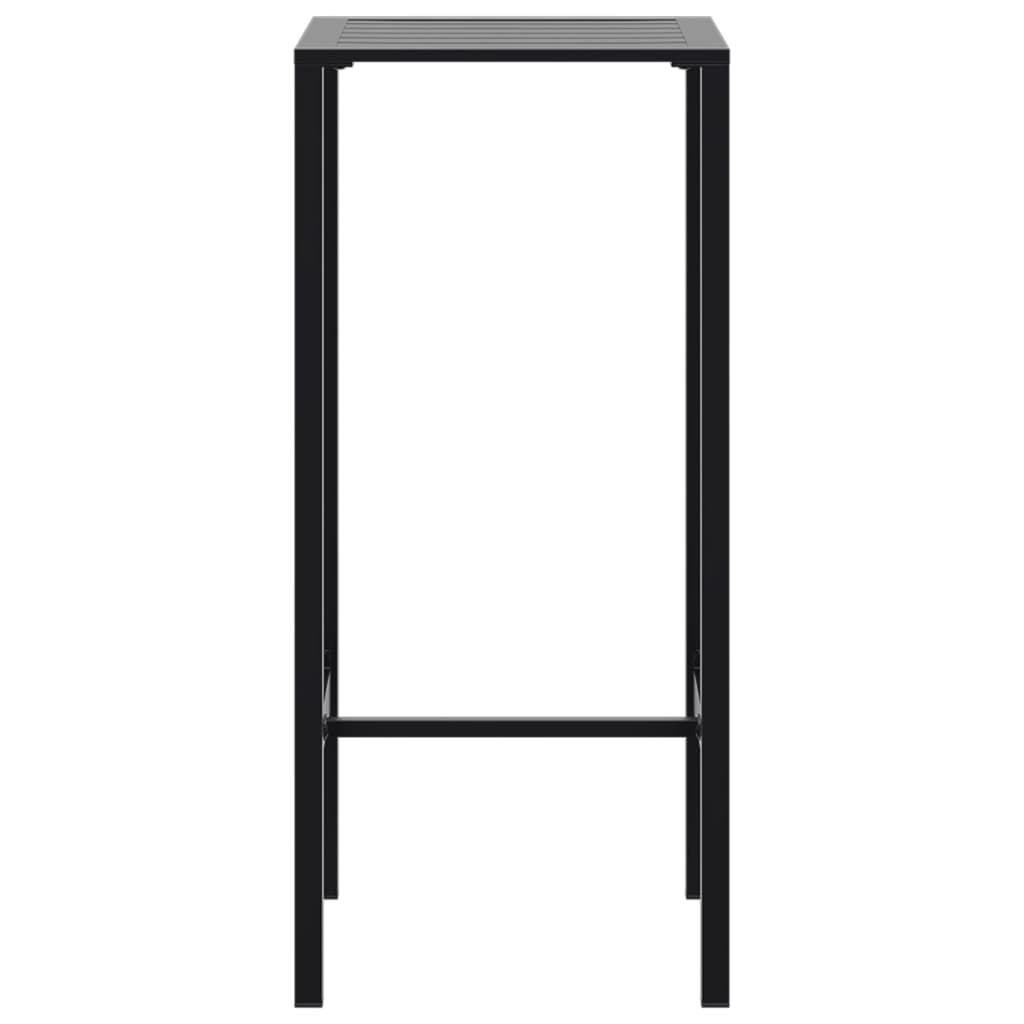 3-Delige Tuinbarset Gepoedercoat Staal Zwart 2 50 x 50 x 110 cm