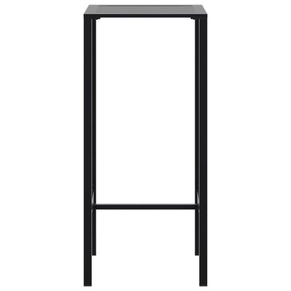 3-Delige Tuinbarset Gepoedercoat Staal Zwart 2 50 x 50 x 110 cm