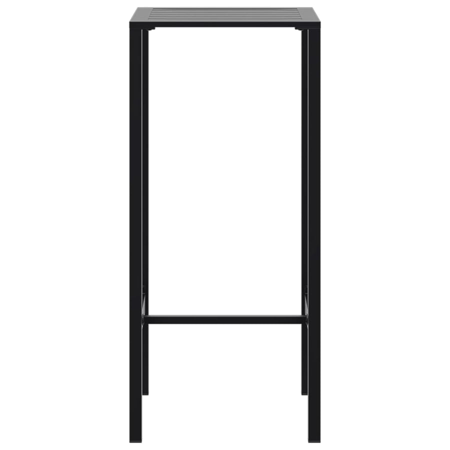 3-Delige Tuinbarset Gepoedercoat Staal Zwart 2 50 x 50 x 110 cm
