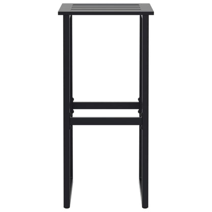 3-Delige Tuinbarset Gepoedercoat Staal Zwart 2 50 x 50 x 110 cm