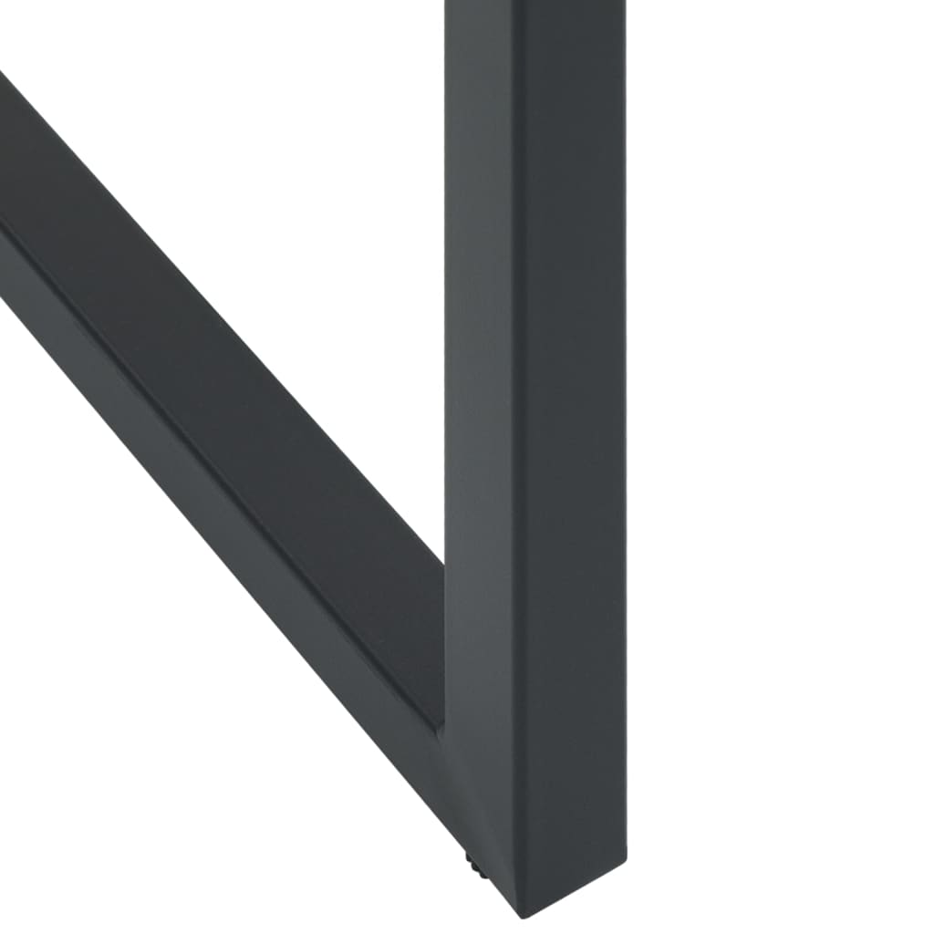 3-Delige Tuinbarset Gepoedercoat Staal Zwart 2 50 x 50 x 110 cm