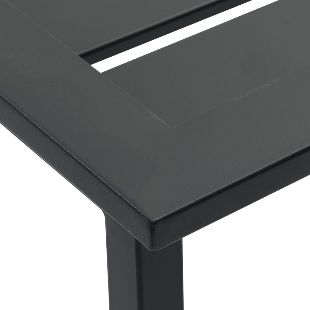 5-Delige Tuinbarset Gepoedercoat Staal Zwart 4 100 x 100 x 110 cm