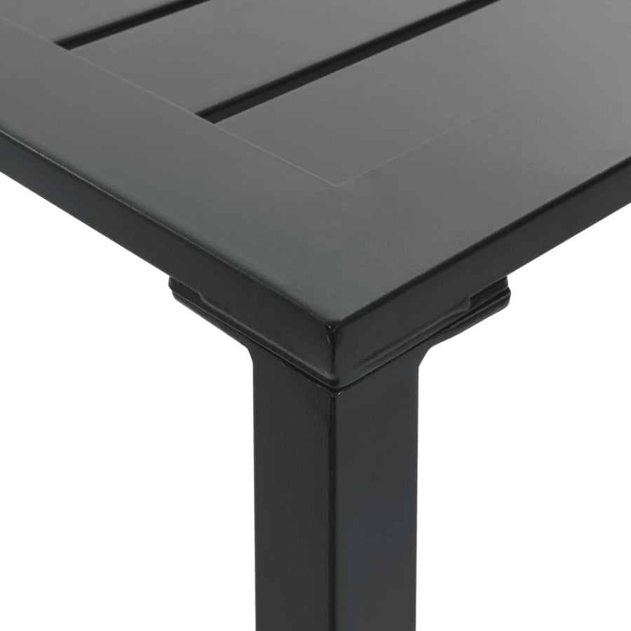 5-Delige Tuinbarset Gepoedercoat Staal Zwart 4 100 x 100 x 110 cm
