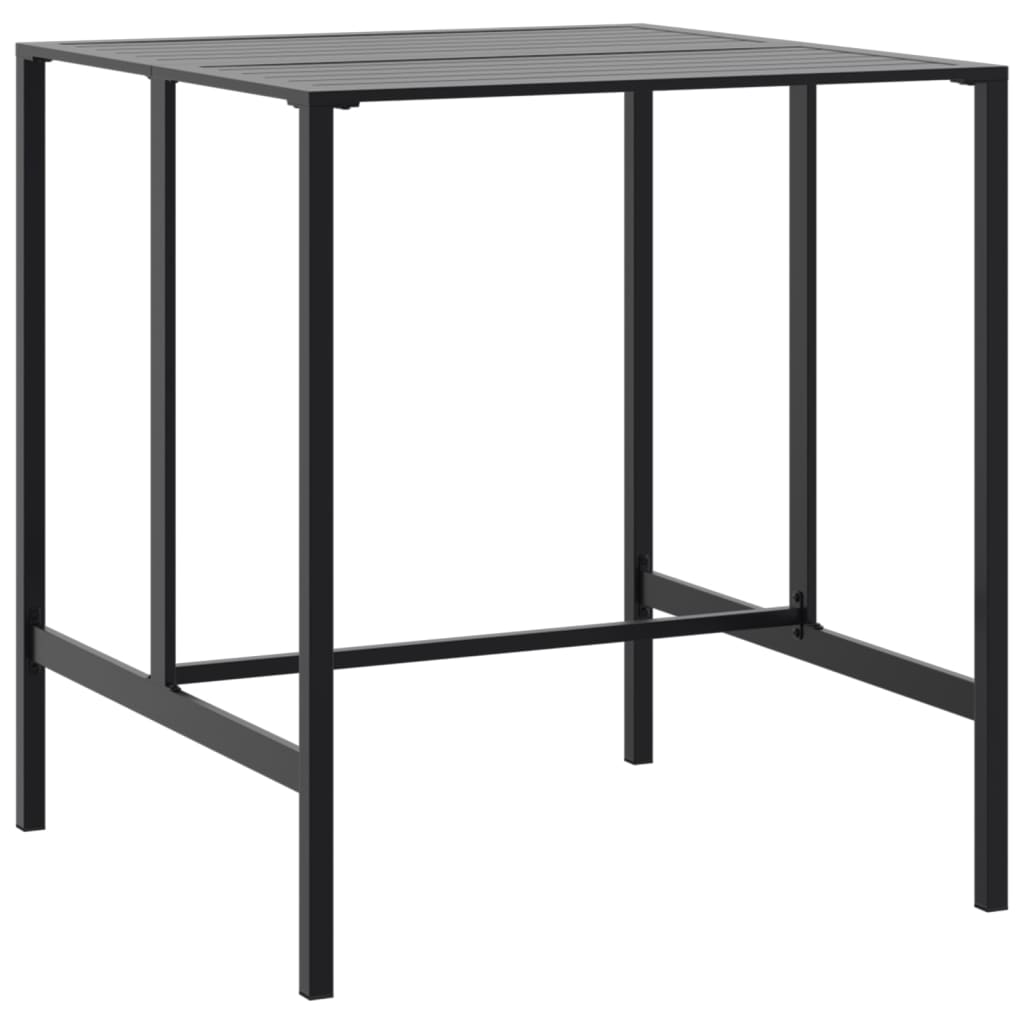7-Delige Tuinbarset Gepoedercoat Staal Zwart 6 100 x 100 x 110 cm