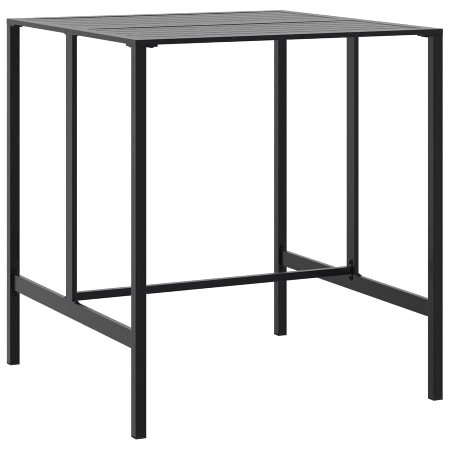 7-Delige Tuinbarset Gepoedercoat Staal Zwart 6 100 x 100 x 110 cm