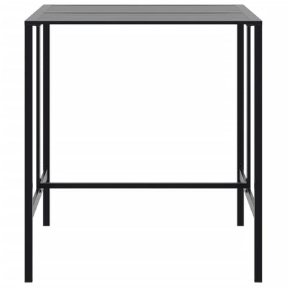 7-Delige Tuinbarset Gepoedercoat Staal Zwart 6 100 x 100 x 110 cm