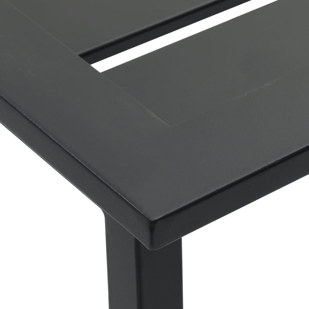 7-Delige Tuinbarset Gepoedercoat Staal Zwart 6 100 x 100 x 110 cm