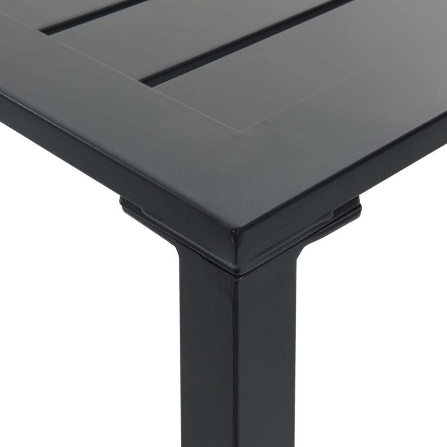 7-Delige Tuinbarset Gepoedercoat Staal Zwart 6 100 x 100 x 110 cm