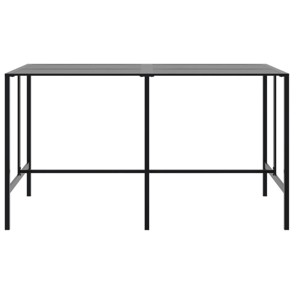 9-delige Tuinbarset gepoedercoat staal zwart