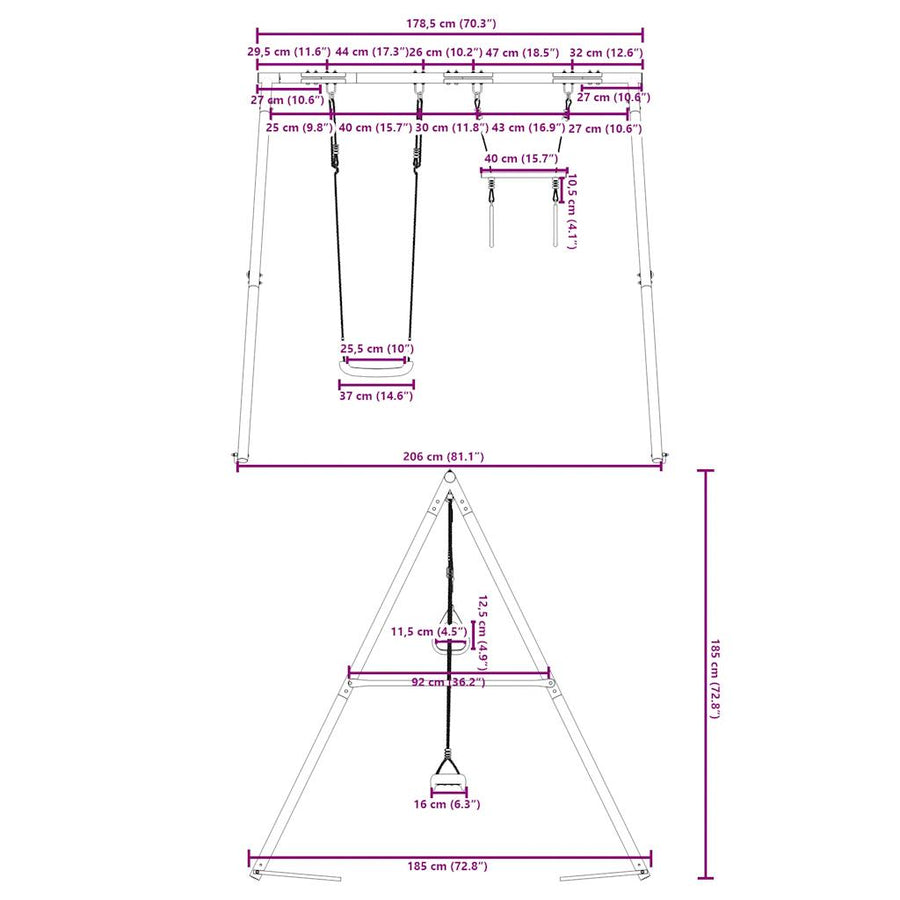 Schommelset Met Schommel En Trapeze 1