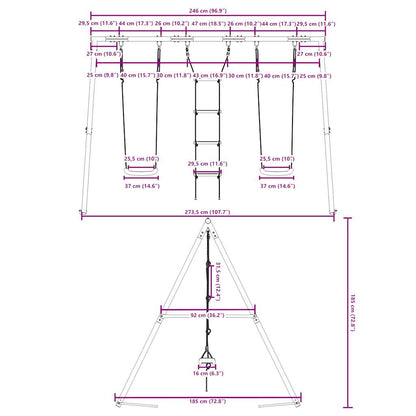 Schommelset Met Schommels En Ladder 1
