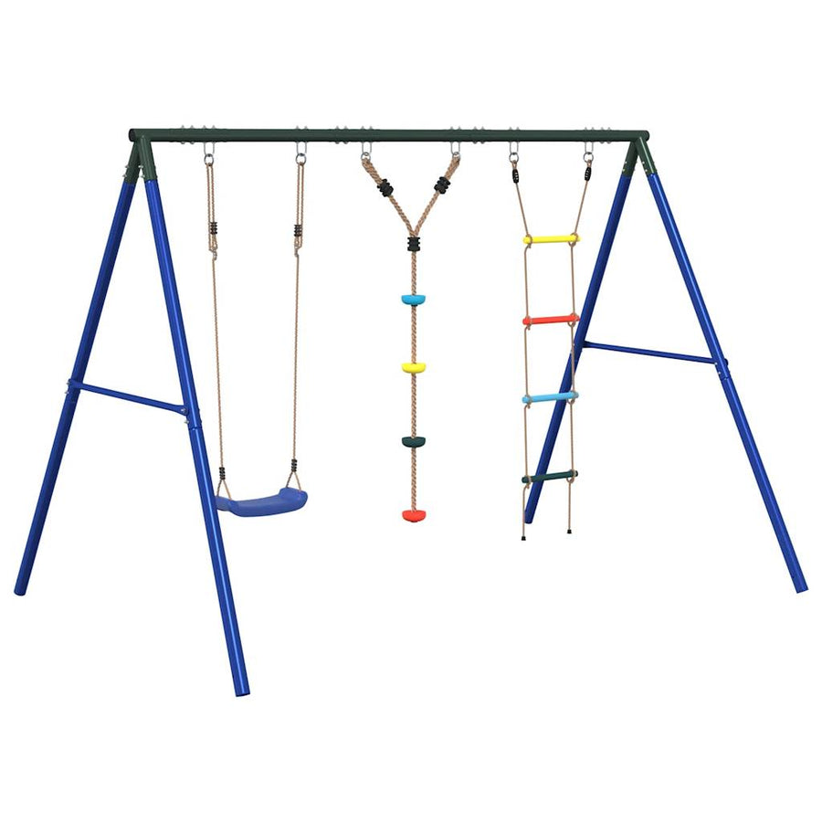 Schommelset Met Schommel, Ladder En Klimtouw Met Schijven 1