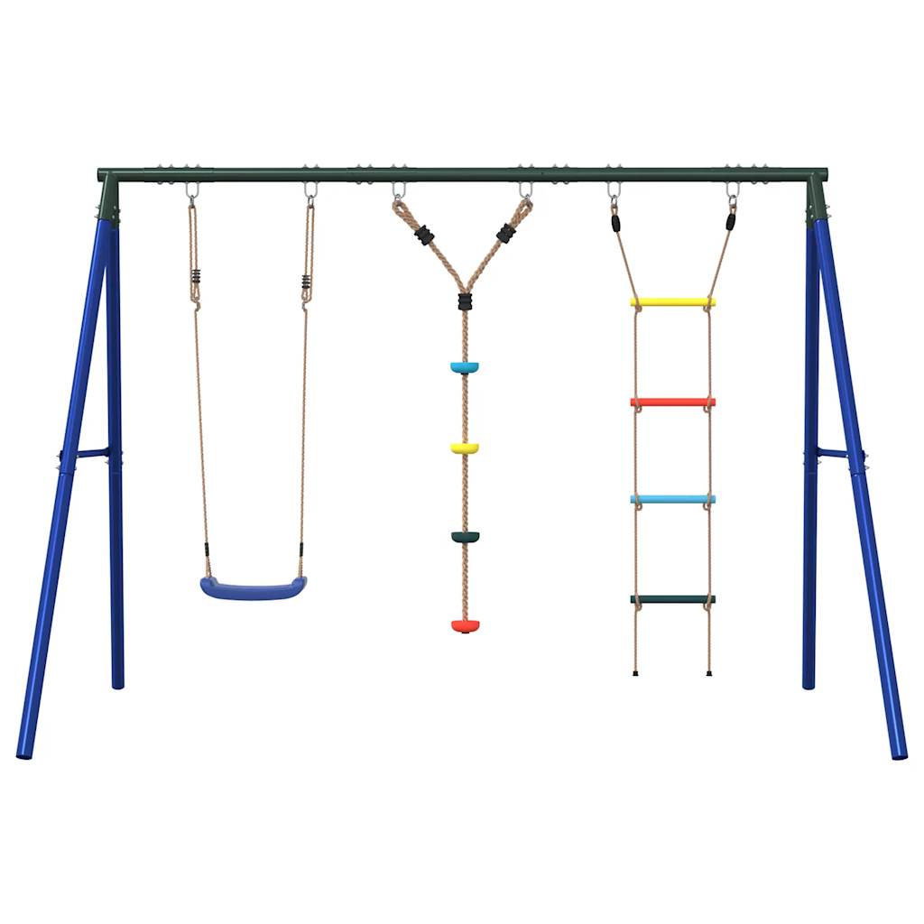 Schommelset Met Schommel, Ladder En Klimtouw Met Schijven 1