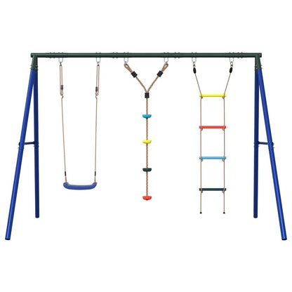 Schommelset Met Schommel, Ladder En Klimtouw Met Schijven 1