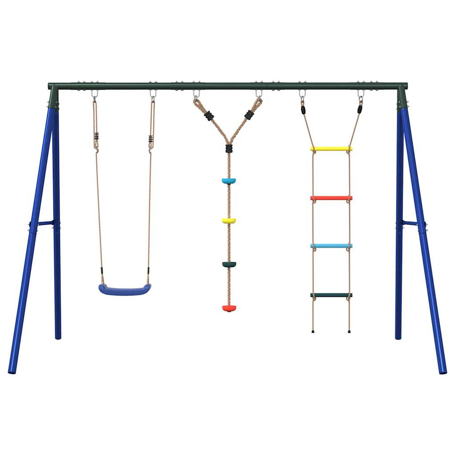 Schommelset Met Schommel, Ladder En Klimtouw Met Schijven 1