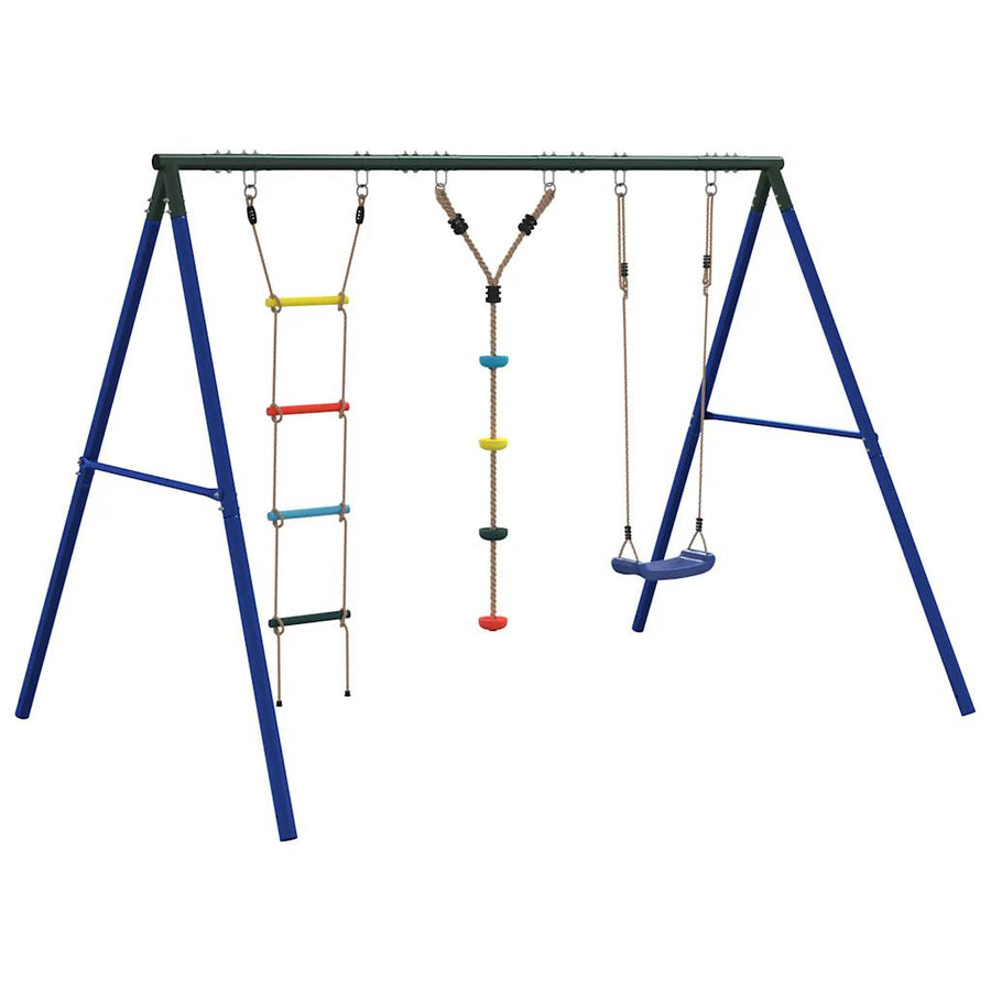 Schommelset Met Schommel, Ladder En Klimtouw Met Schijven 1