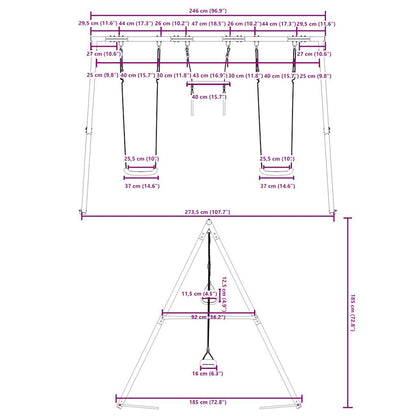 Schommelset Met Schommels En Trapeze 1
