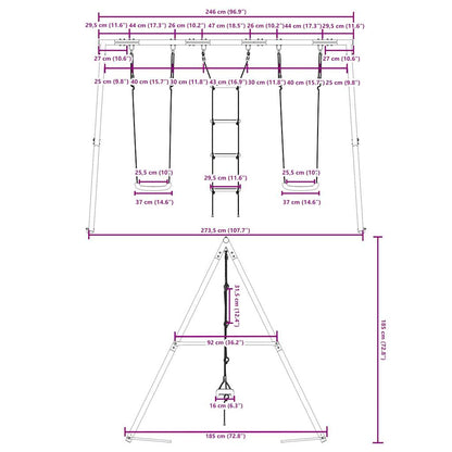 Schommelset Met Schommels En Ladder 1