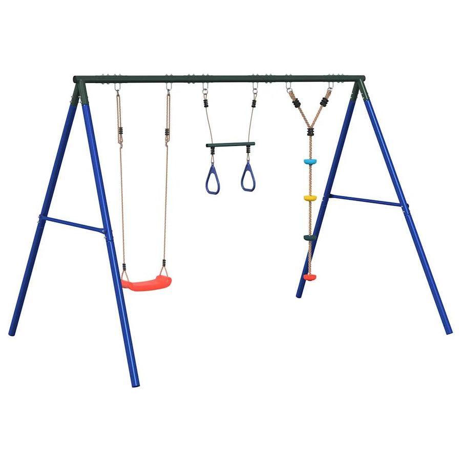 Schommelset Met Schommel, Trapeze En Klimtouw Met Schijven 1