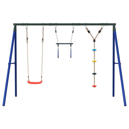 Schommelset Met Schommel, Trapeze En Klimtouw Met Schijven 1