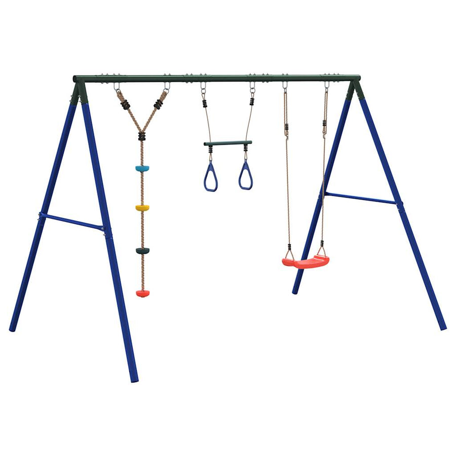 Schommelset Met Schommel, Trapeze En Klimtouw Met Schijven 1