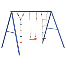 Schommelset Met Schommel, Ladder En Klimtouw Met Schijven 1