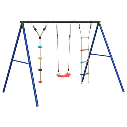 Schommelset Met Schommel, Ladder En Klimtouw Met Schijven 1