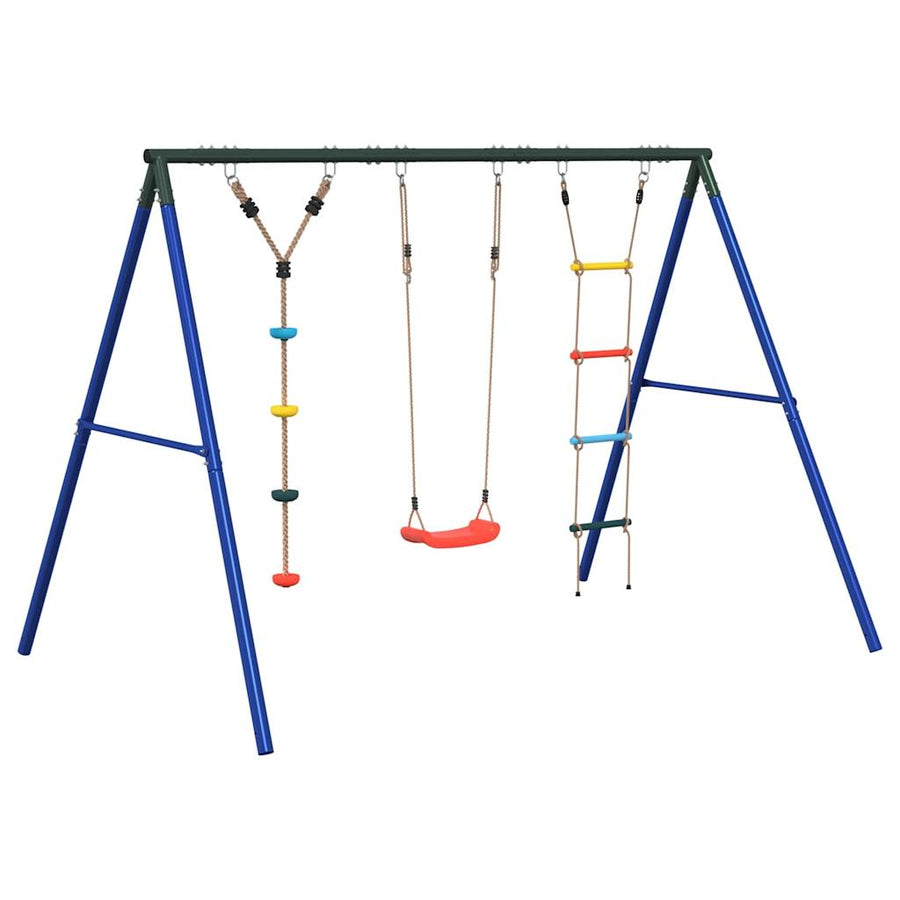 Schommelset Met Schommel, Ladder En Klimtouw Met Schijven 1