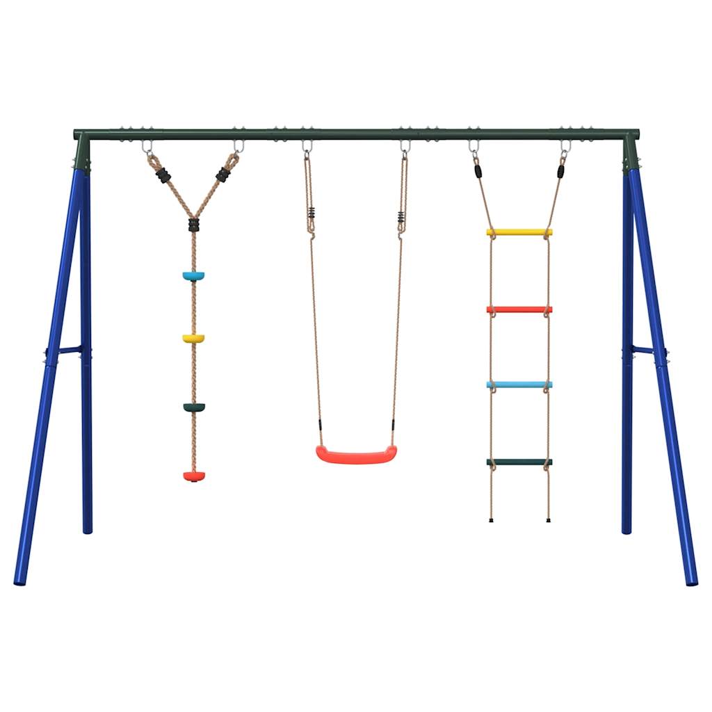Schommelset Met Schommel, Ladder En Klimtouw Met Schijven 1