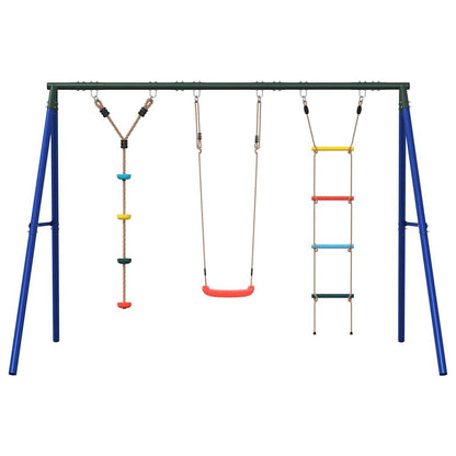 Schommelset Met Schommel, Ladder En Klimtouw Met Schijven 1