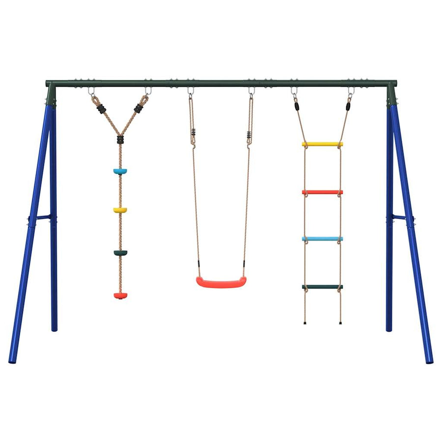 Schommelset Met Schommel, Ladder En Klimtouw Met Schijven 1