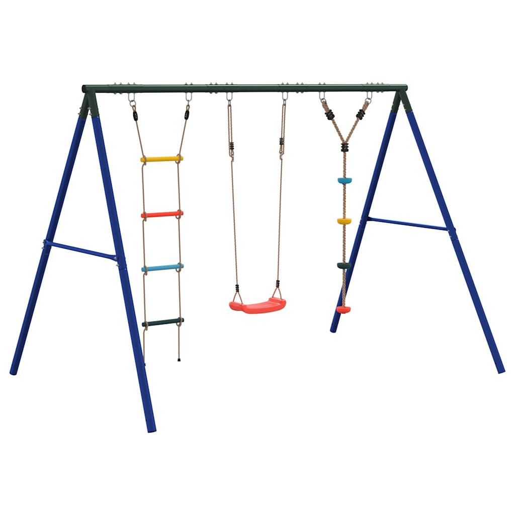 Schommelset Met Schommel, Ladder En Klimtouw Met Schijven 1