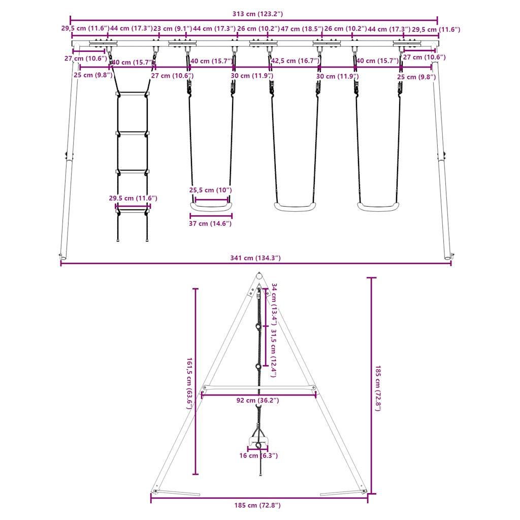 Schommelset Met Schommels En Ladder 1
