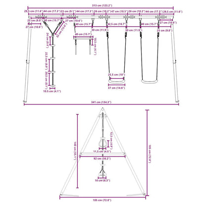 Schommelset Met Schommels, Trapeze En Klimschommel Met Schijven 1