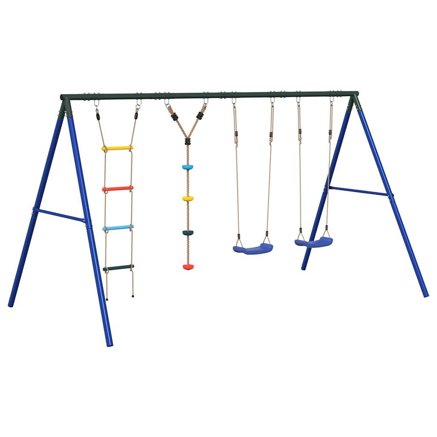 Schommelset Met Schommels, Ladder En Klimtouw Met Schijven 1