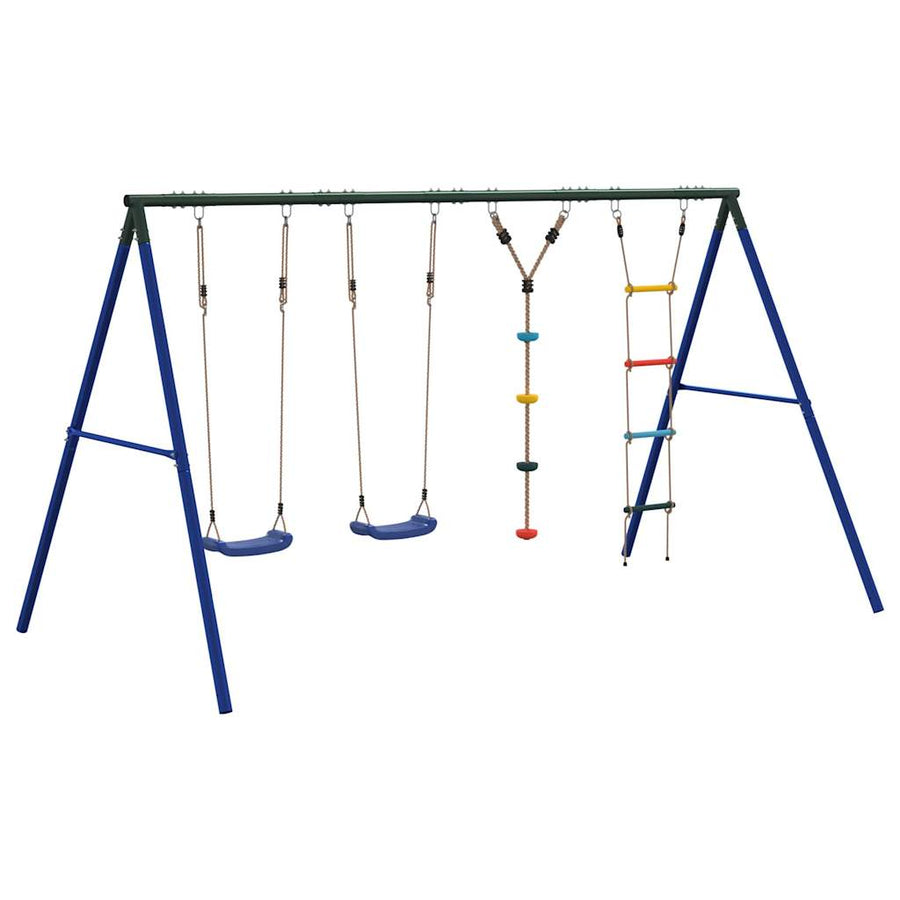 Schommelset Met Schommels, Ladder En Klimtouw Met Schijven 1