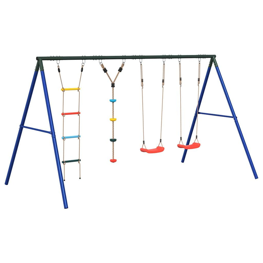 Schommelset Met Schommels, Ladder En Klimtouw Met Schijven 1