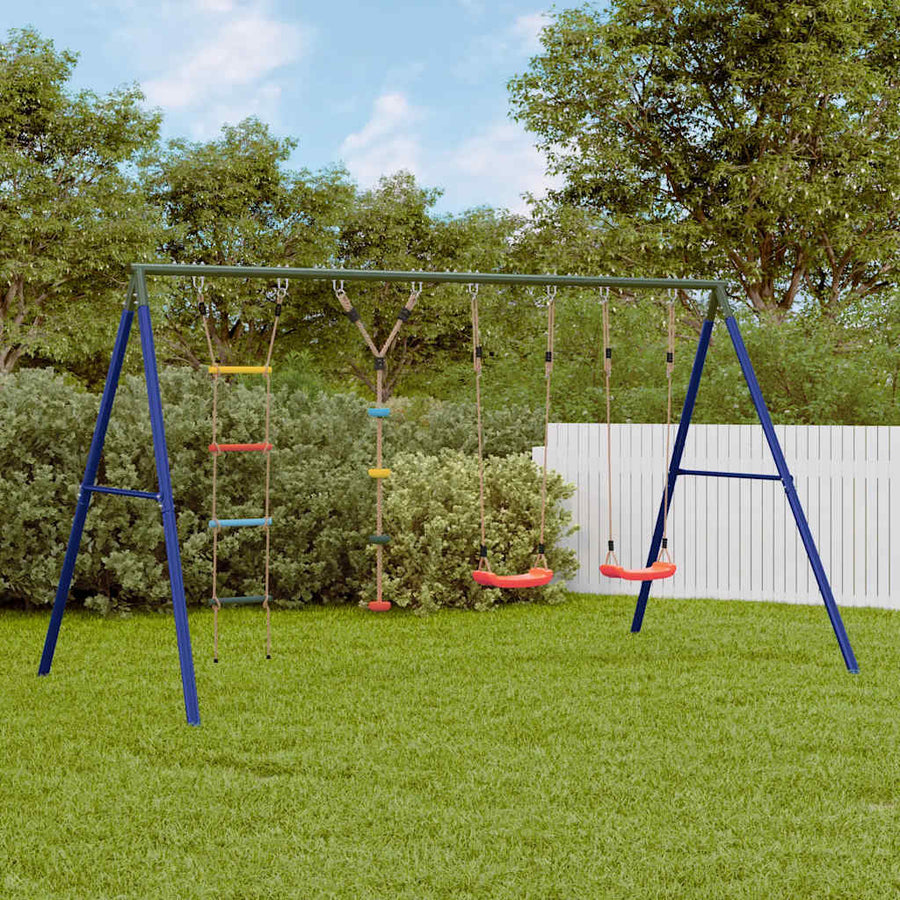 Schommelset Met Schommels, Ladder En Klimtouw Met Schijven 1