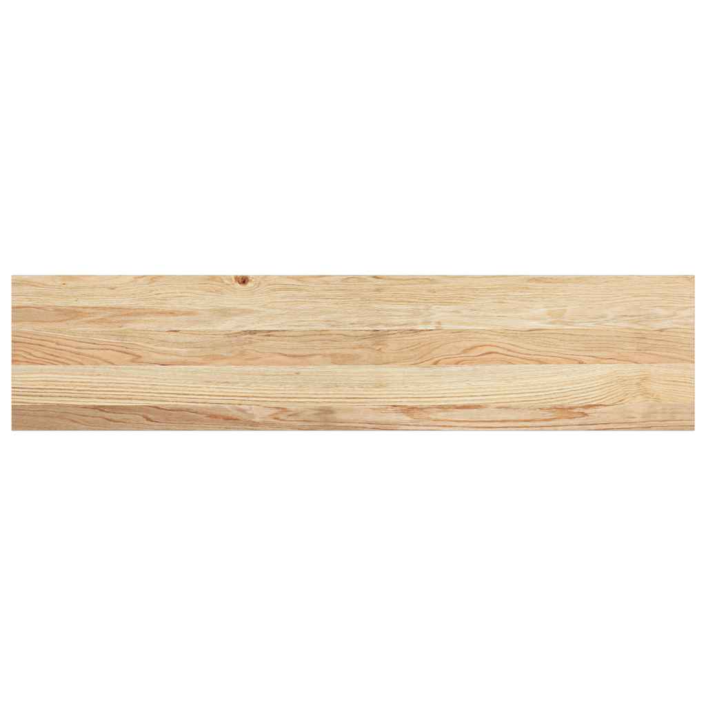 Traptreden Onbehandeld Massief Eikenhout Naturel 2 110 x 25 x 2 cm