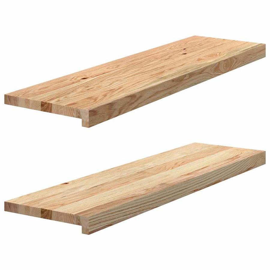 Traptreden Onbehandeld Massief Eikenhout Naturel 2 90 x 30 x 2 cm