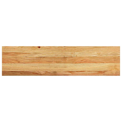 Traptreden Massief Eikenhout Lichtbruin 2 100 x 25 x 2 cm