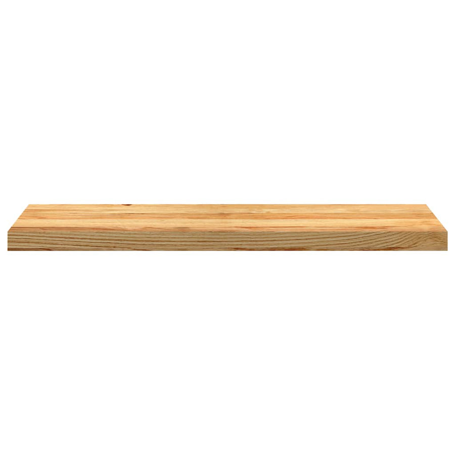 Traptreden 2 st 90x30x2 cm massief eikenhout lichtbruin