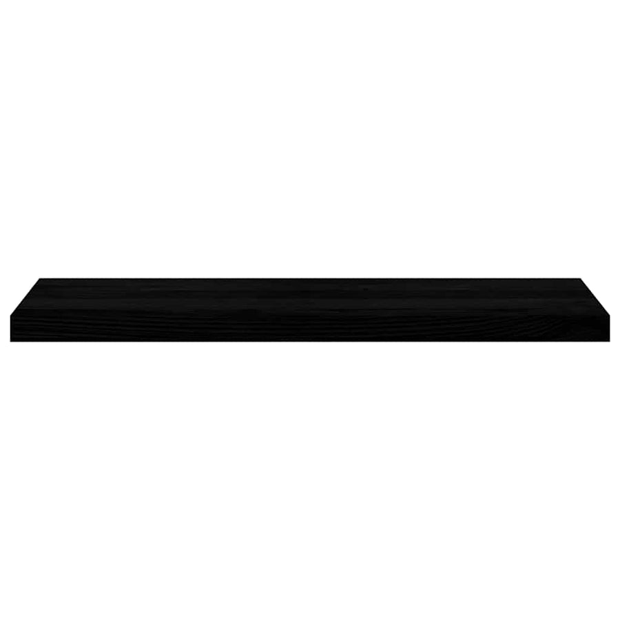 Traptreden 2 st 90x25x2 cm massief eikenhout donkerbruin